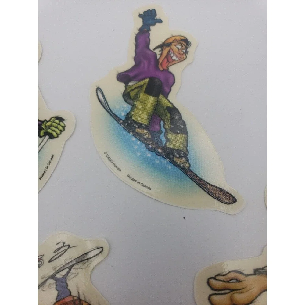 90s y2k Vintage Izamo skateboard Sports Vending Machine Stickers Set Of 5
